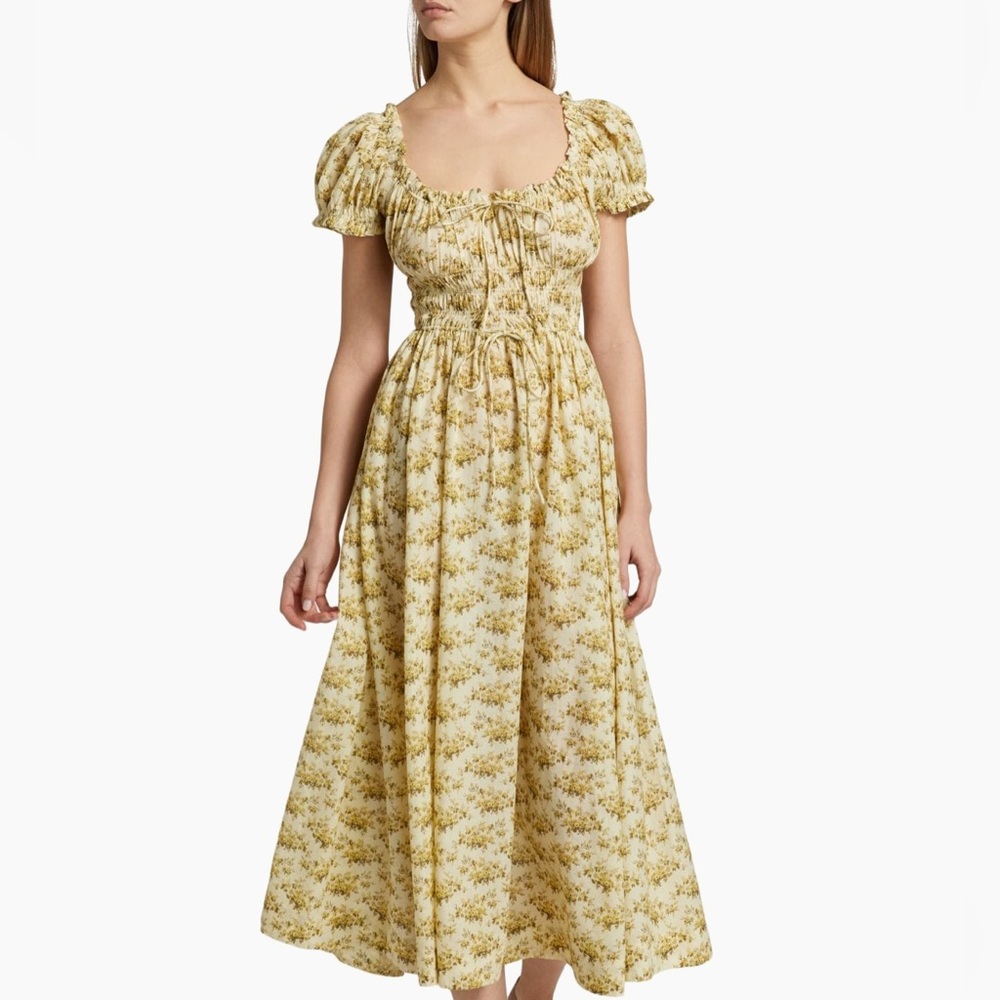 Doen Ashlynn floral midi dress